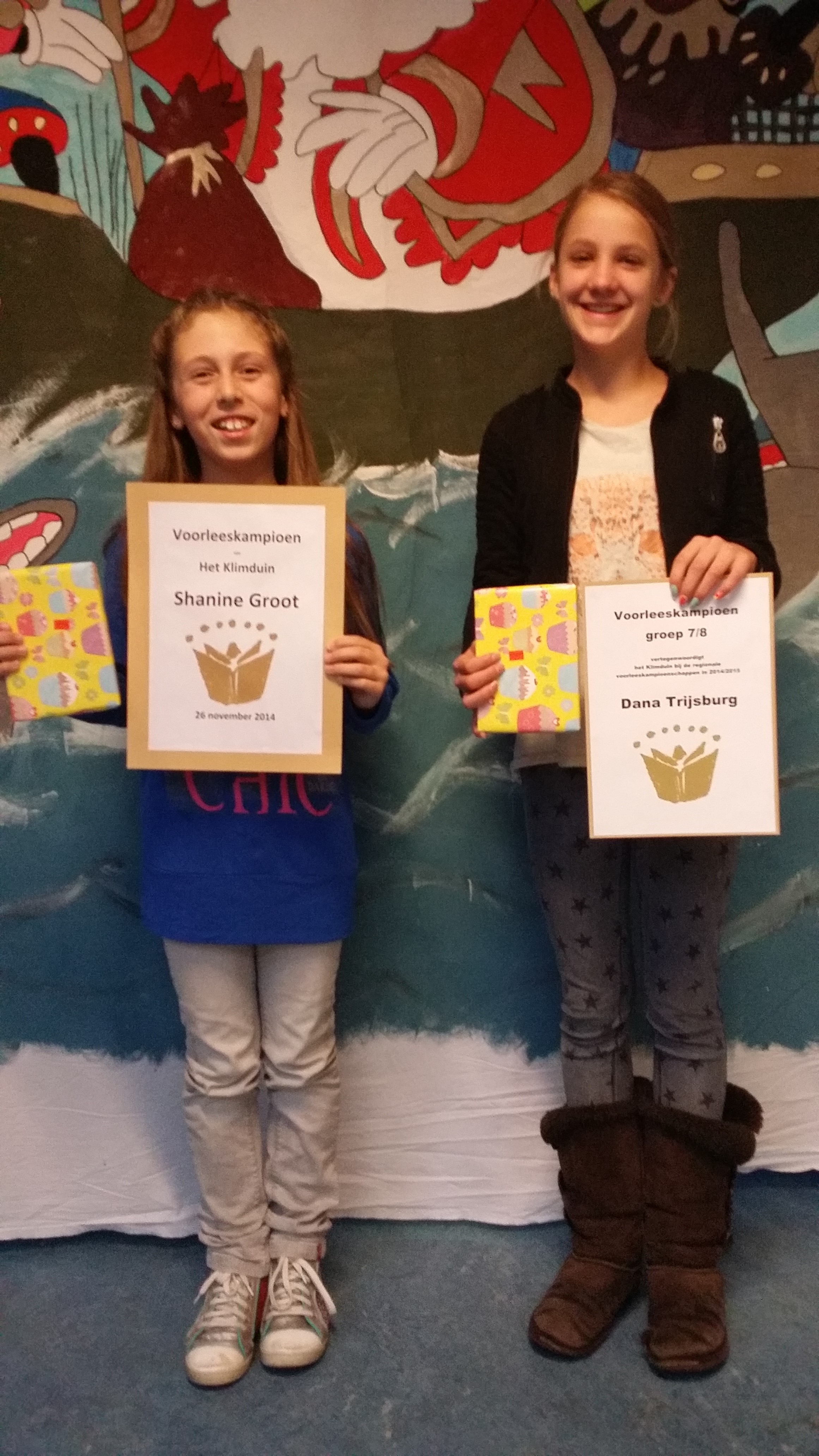 Dana en Shanine  zijn voorleeskampioen!!!!!!