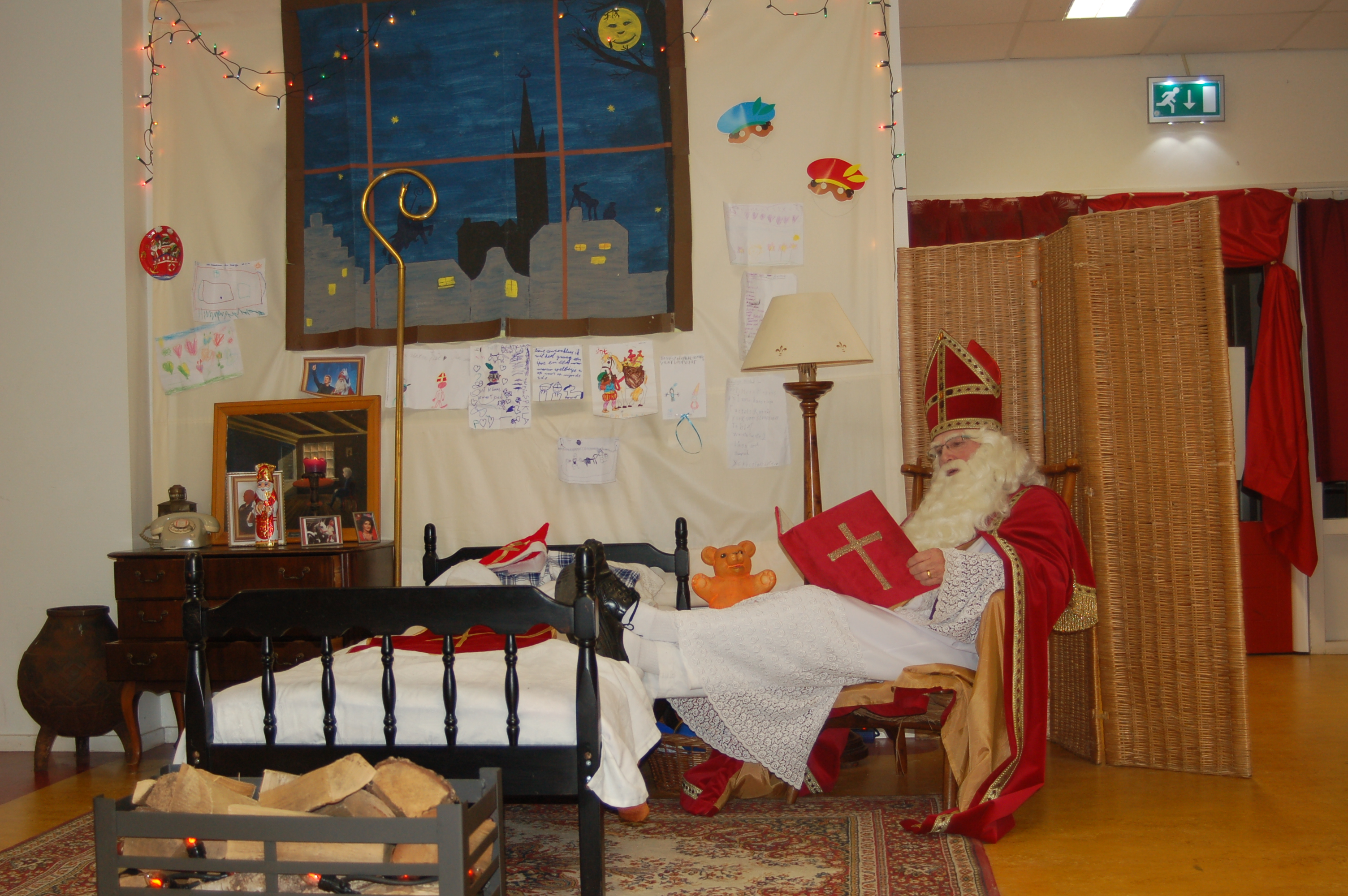 Sinterklaas heeft een nieuwe slaapplek....Bij ons op school!!