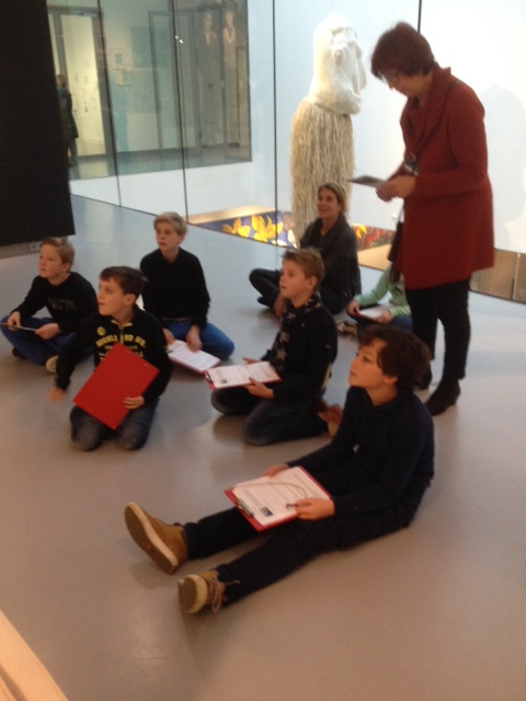 Groep 7 naar Lucebert in museum Kranenburgh: