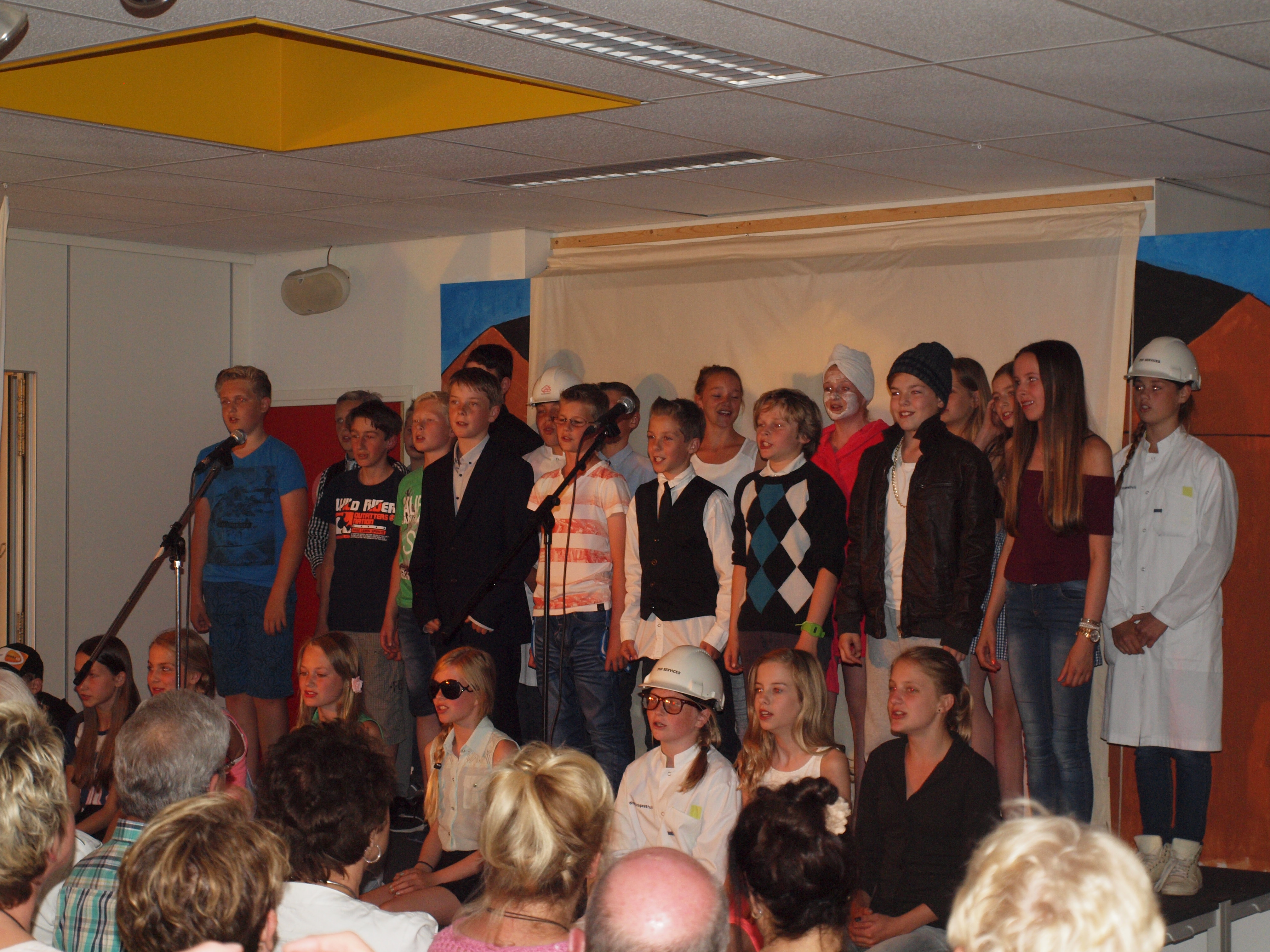 De afscheidsmusical van groep 8.