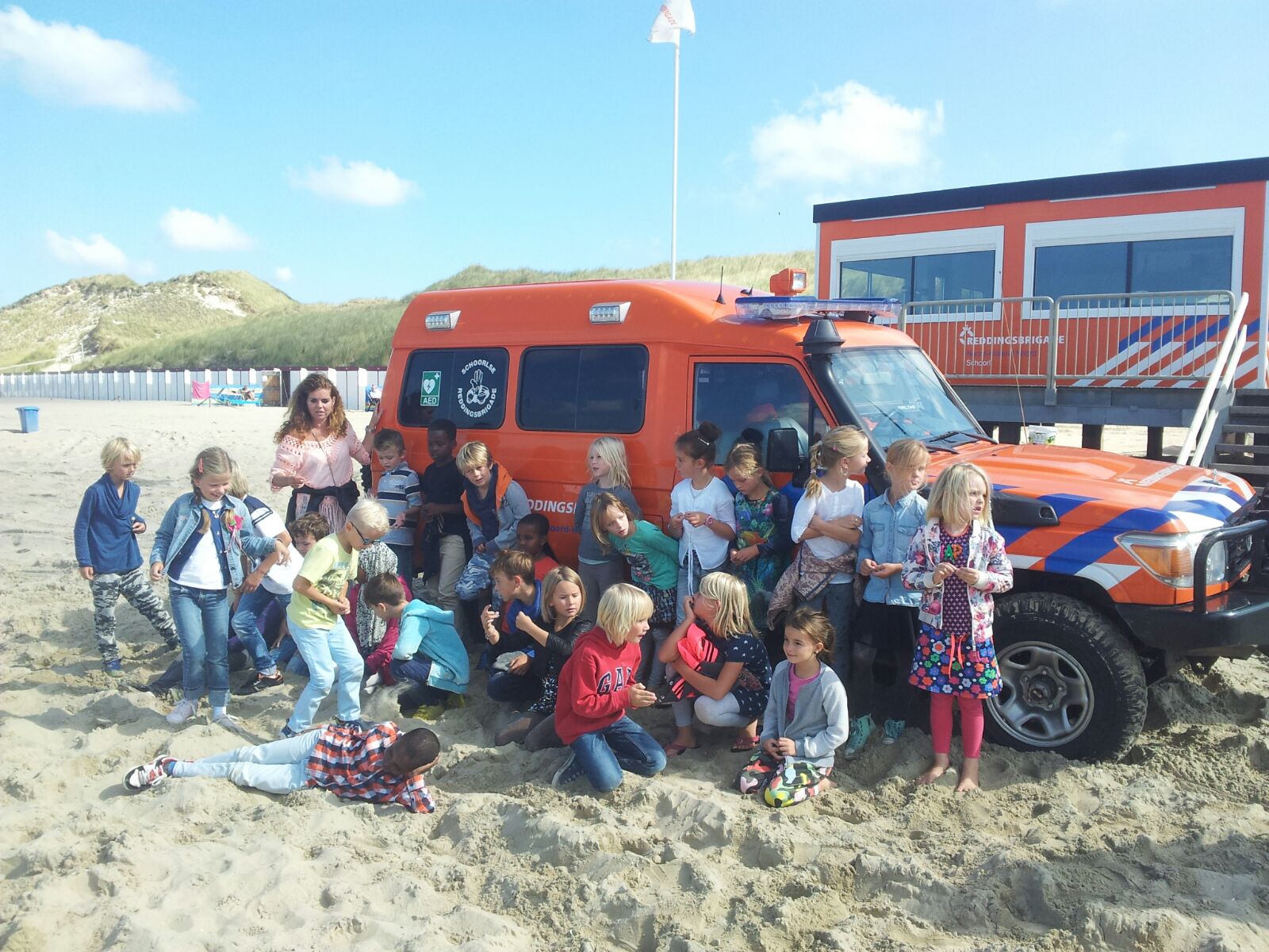Groep 4/5 op excursie naar de Reddingsbrigade in Hargen