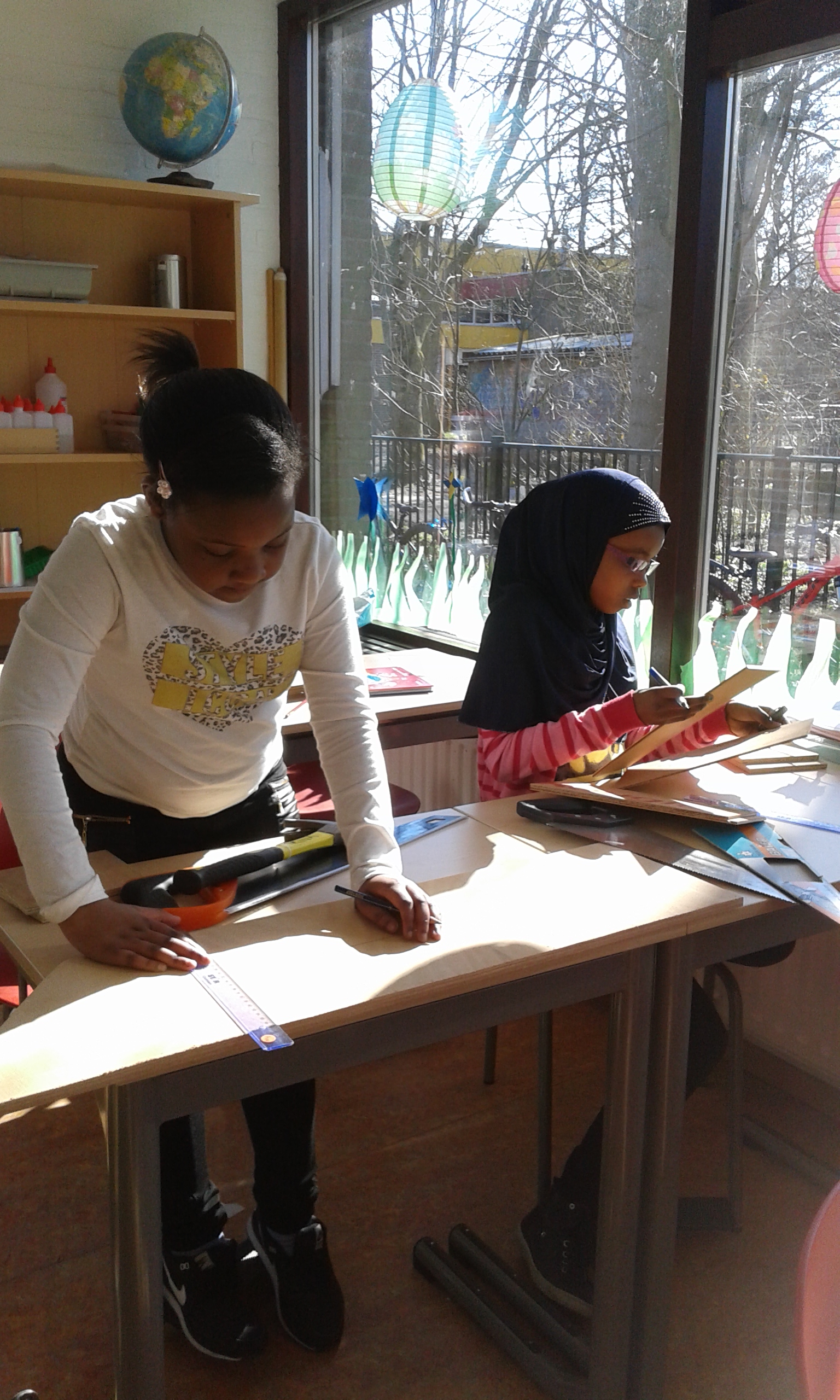 vogelhuisjes timmeren groep 5/6