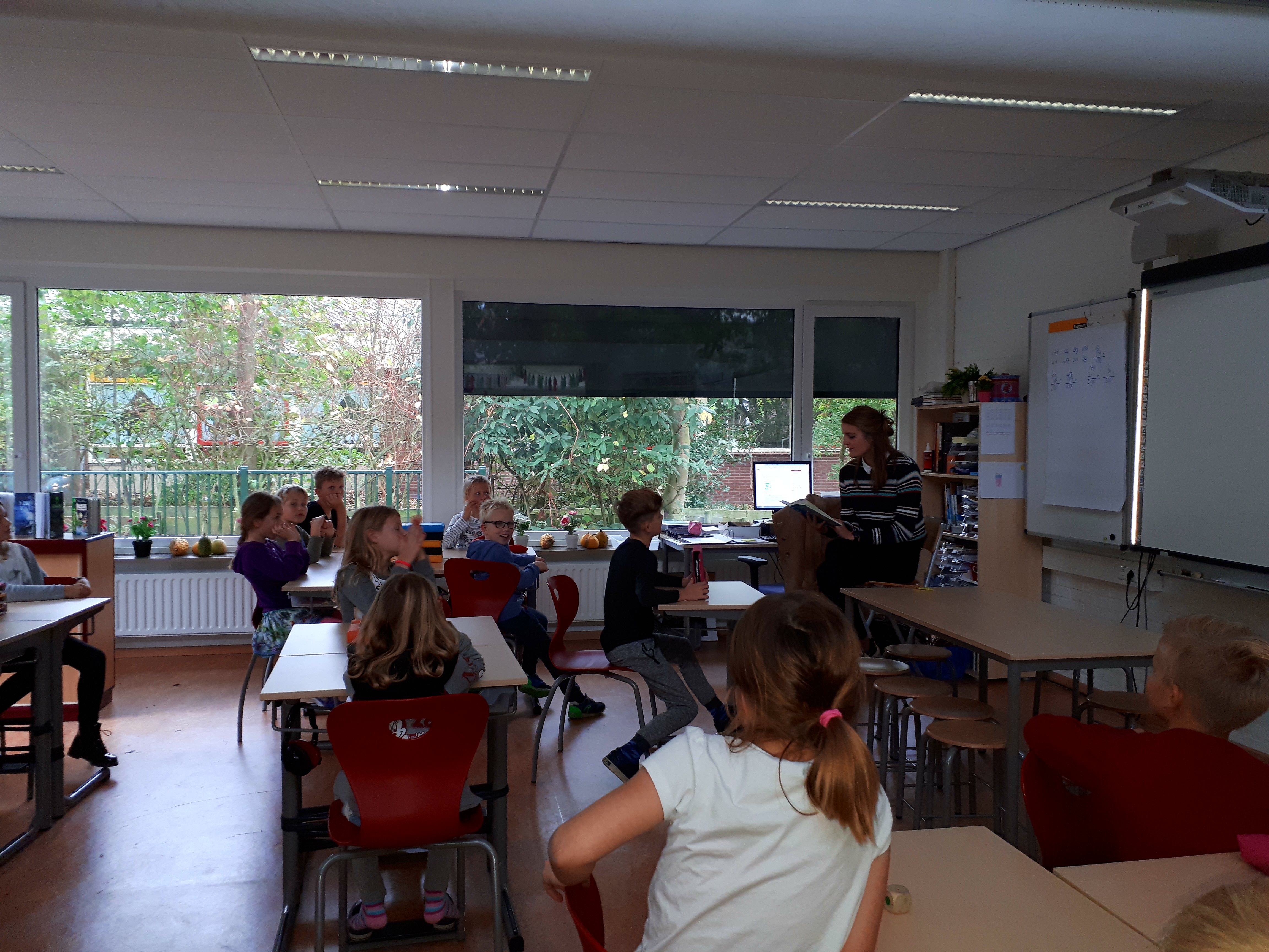 Voorlezen in een andere klas