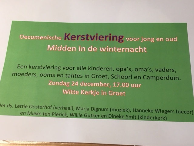 Kinderkerstfeest 24 december 
