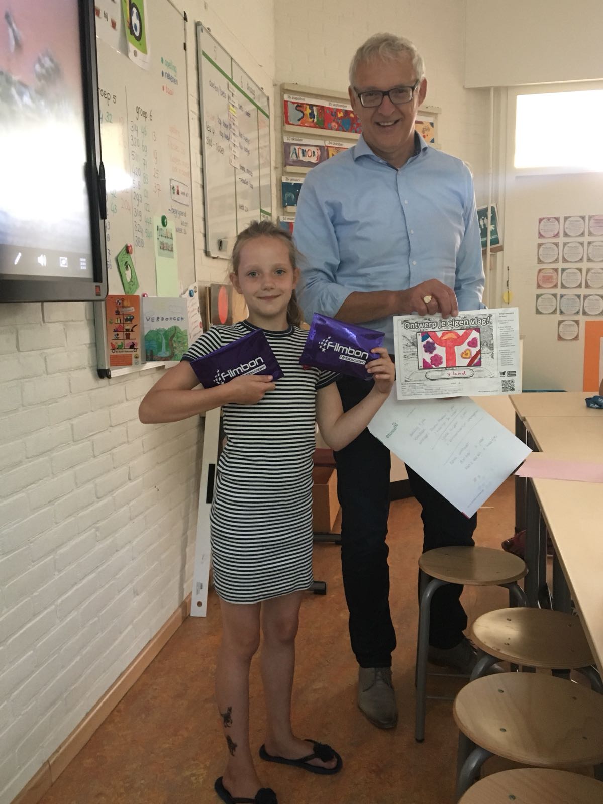 Prijsuitreiking Blosse kleurwedstrijd