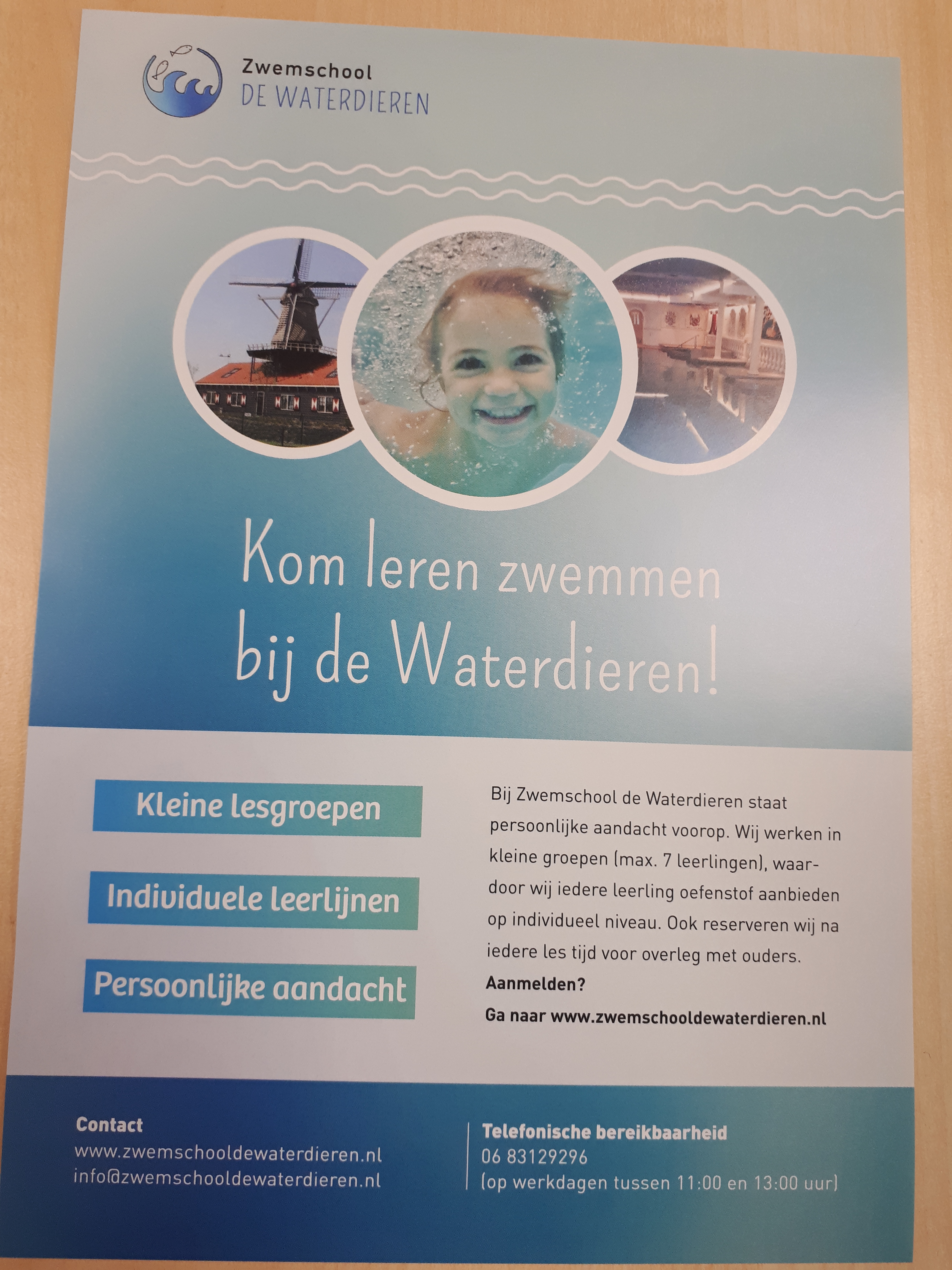 Op zoek naar een zwemschool? Nu nieuw zwemschool Waterdieren