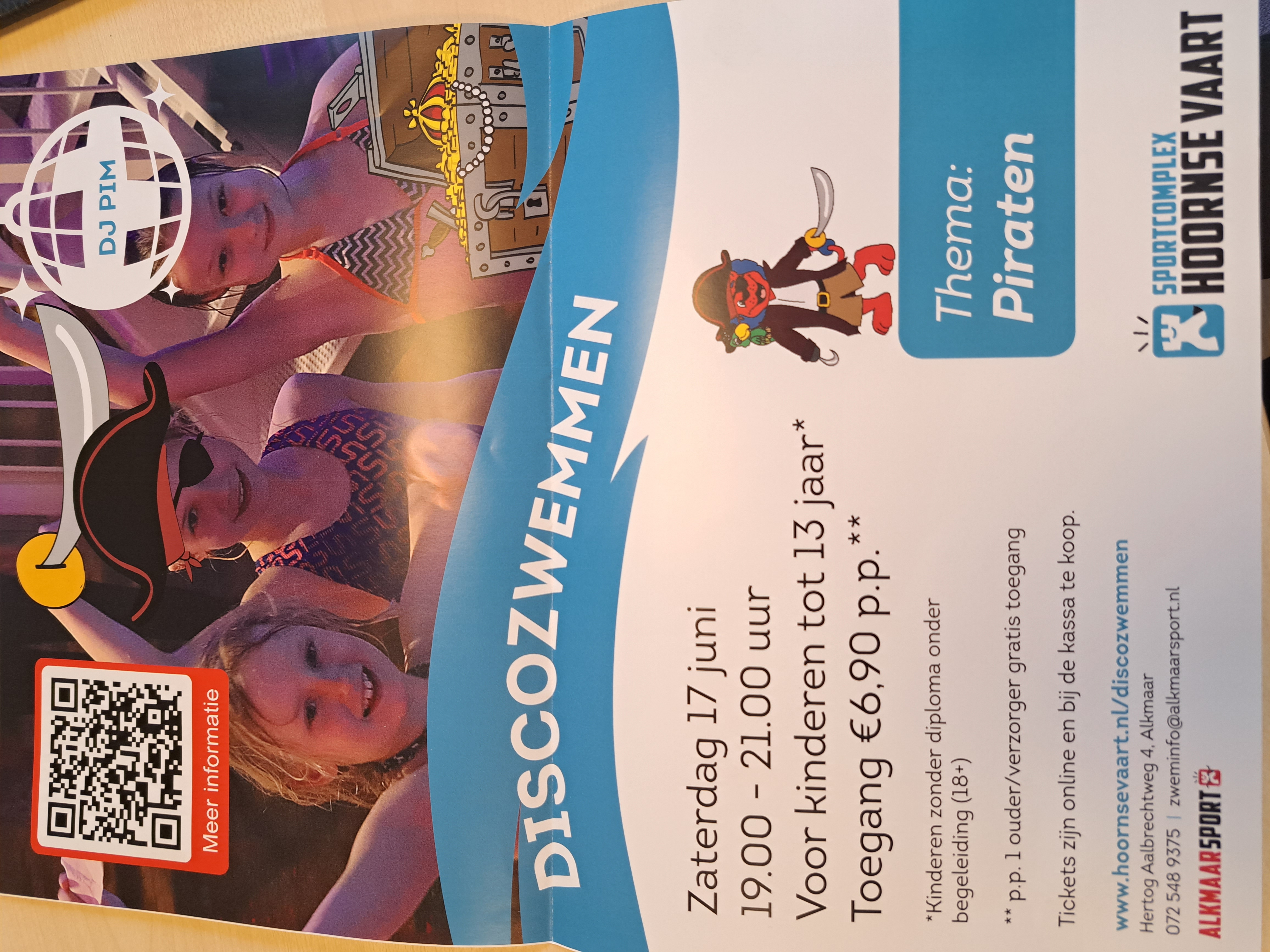 Discozwemmen op zaterdag 17 juni