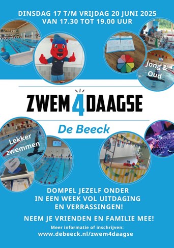 Poster zwem4daagse
