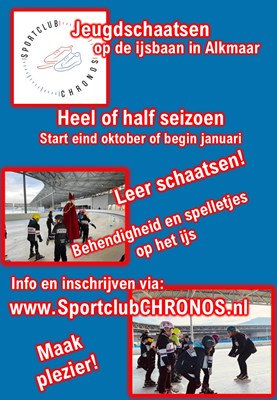 Chronos Affiche jeugdschaatsen 2025