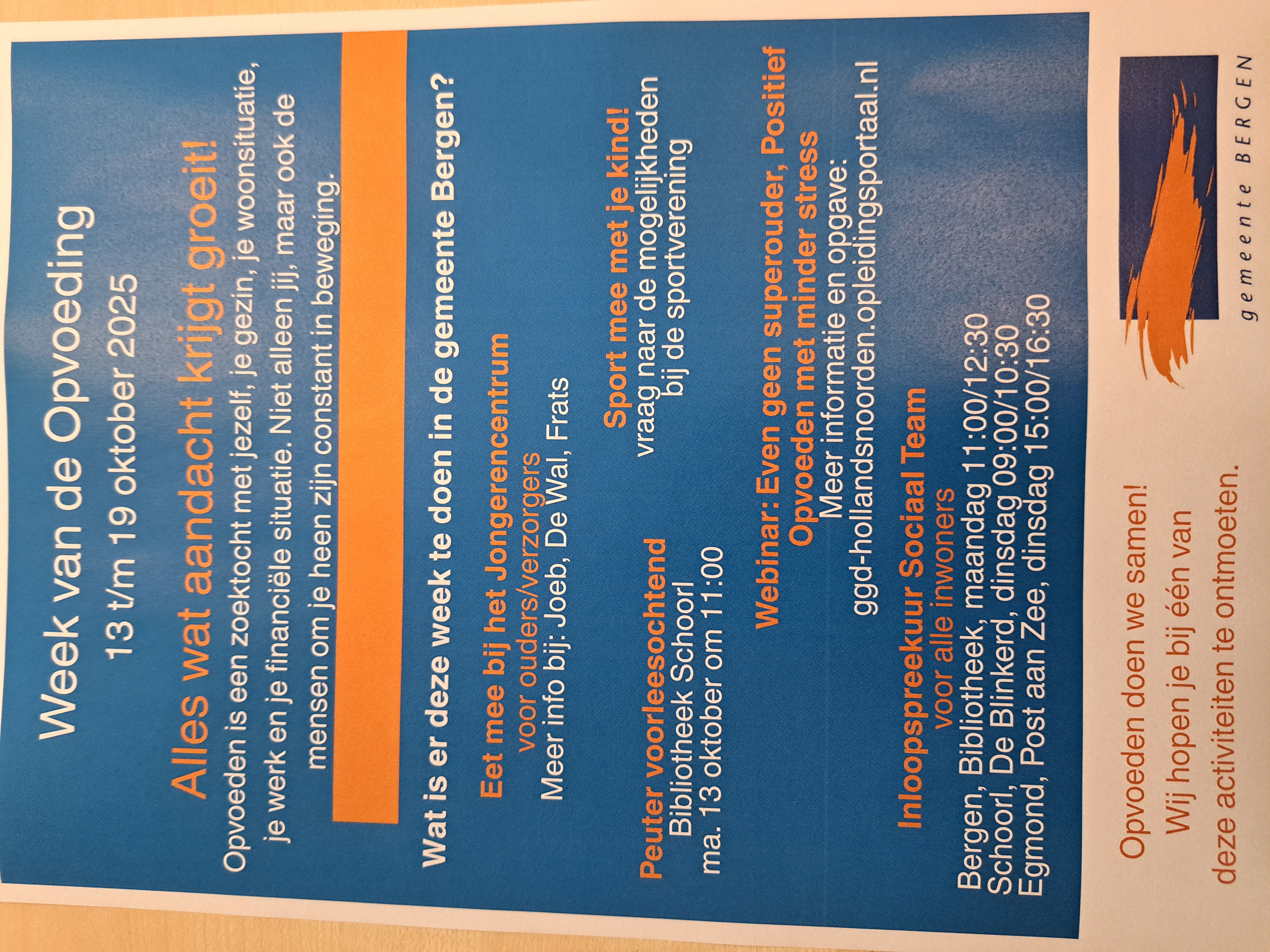 Week van de opvoeding