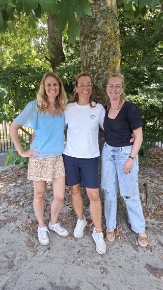 Juf Melanie, juf Petra, juf Marit